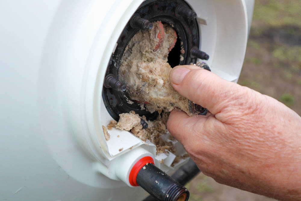 sediment buildup in water heater tank