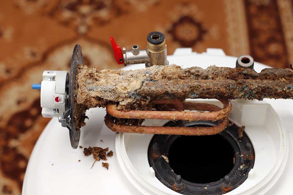 deteriorated water heater anode rod
