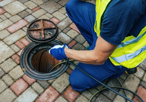 service worker cleaning blocked sewer line